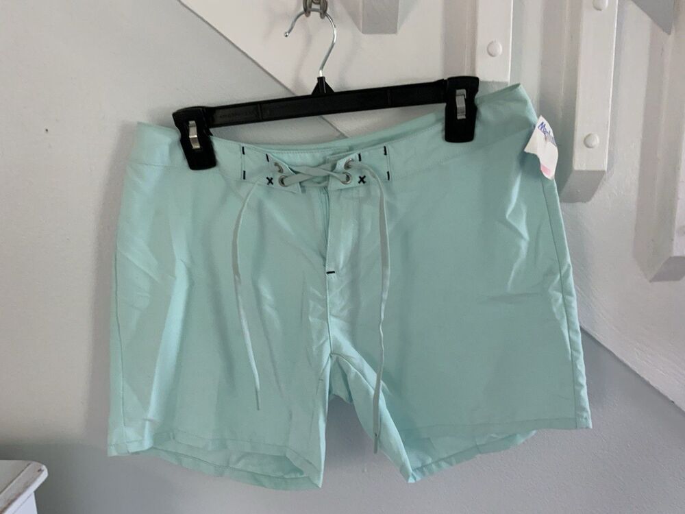 Oakley Beach Board Surf  Shorts Snap Tie Closure Women’s Mint Color Size 6 NWT